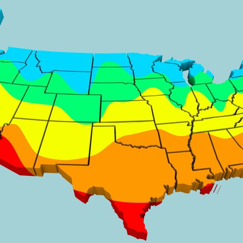 Climas dos EUA e as surpreendentes temperaturas: De -62oC a 56,7oC